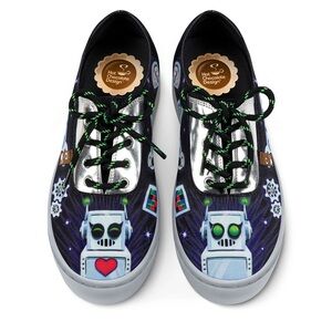 Hot Chocolate Design - Robot Retro Sneakers